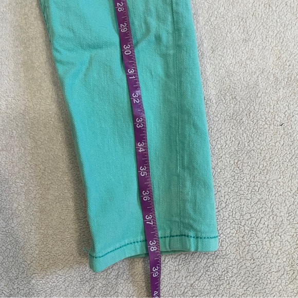 Miss Me Womens Size 30 Ankle Skinny Jeans Embellished Moto Mint Green Stretch - Picture 15 of 15